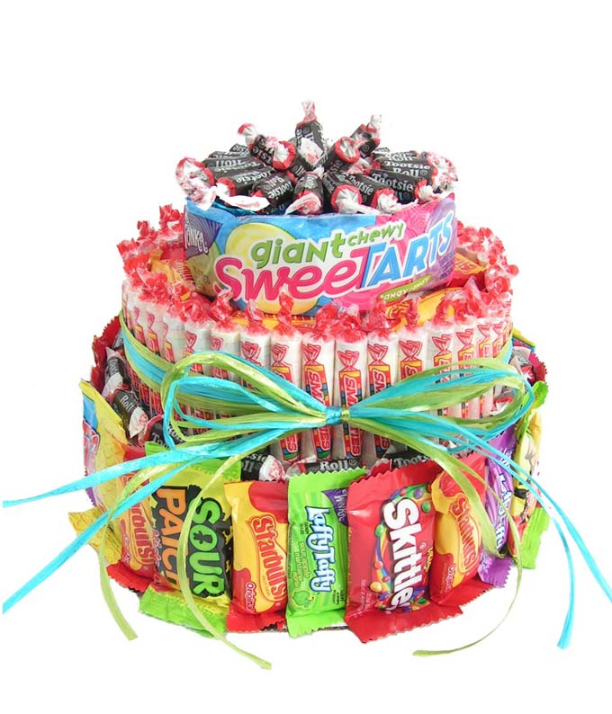The Ultimate Candy Birthday Cake at From You Flowers